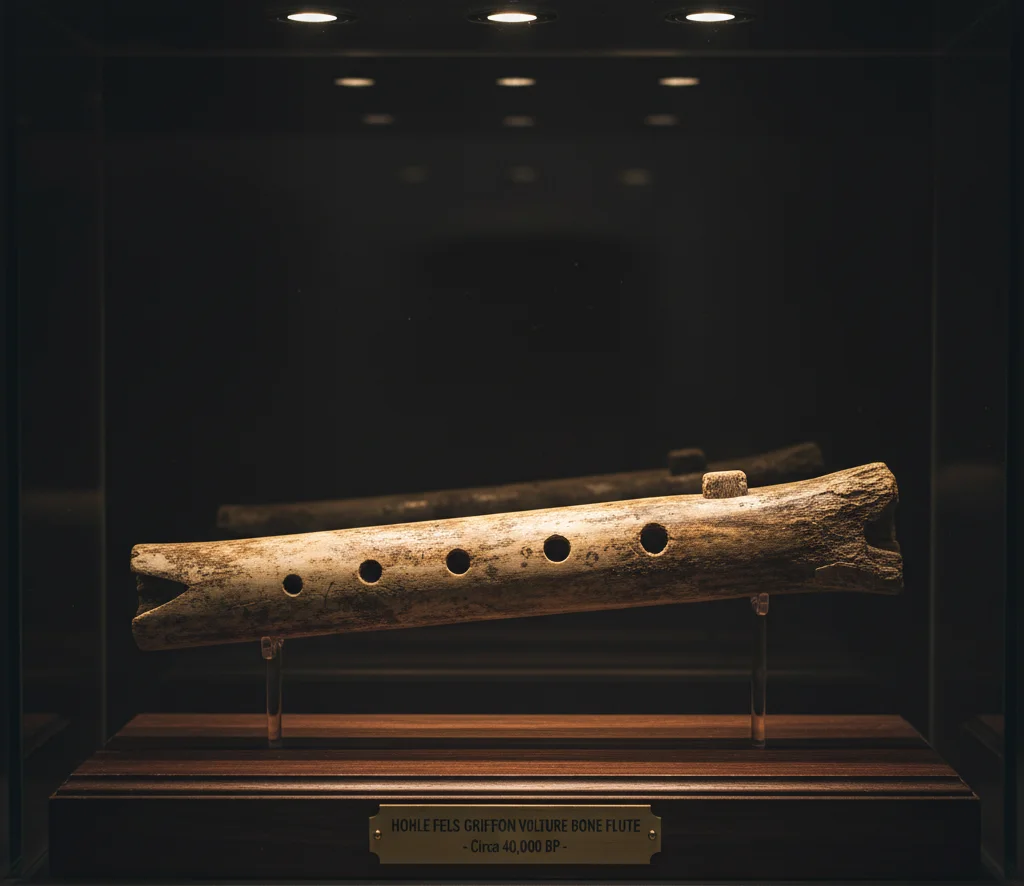 Hohle Fels griffon vulture bone flute