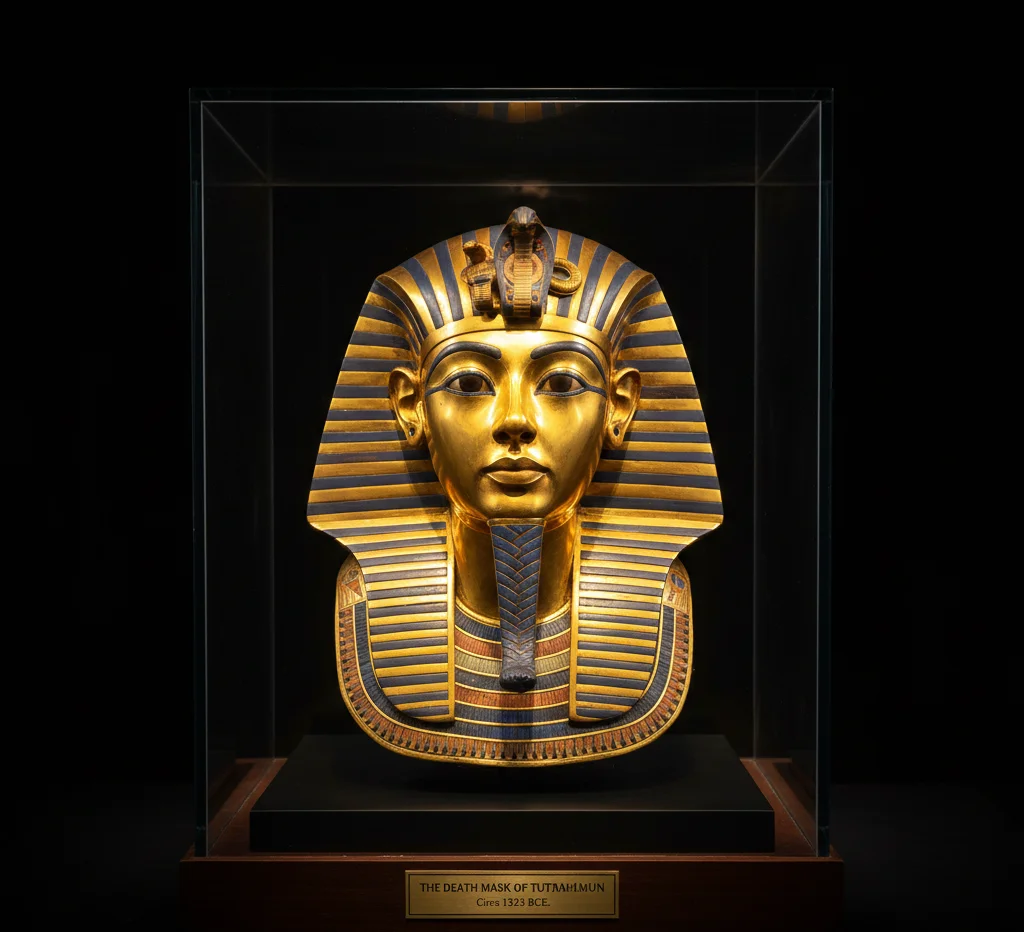 Mask of Tutankhamun gold death mask