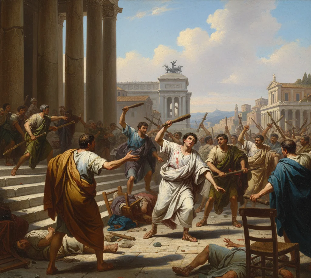 Death of Tiberius Gracchus painting