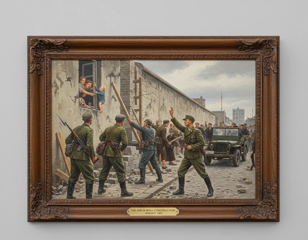 Berlin Wall construction or map