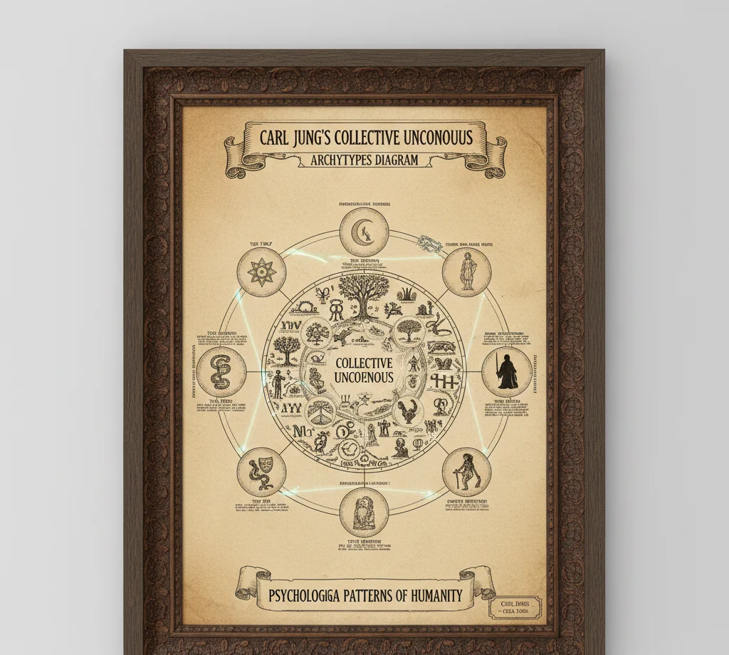 Carl Jung collective unconscious archetypes diagram