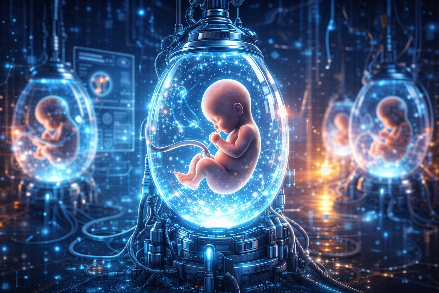 Artificial womb pod ectogenesis